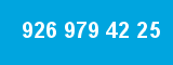 926 979 42 25 926 979 42 25